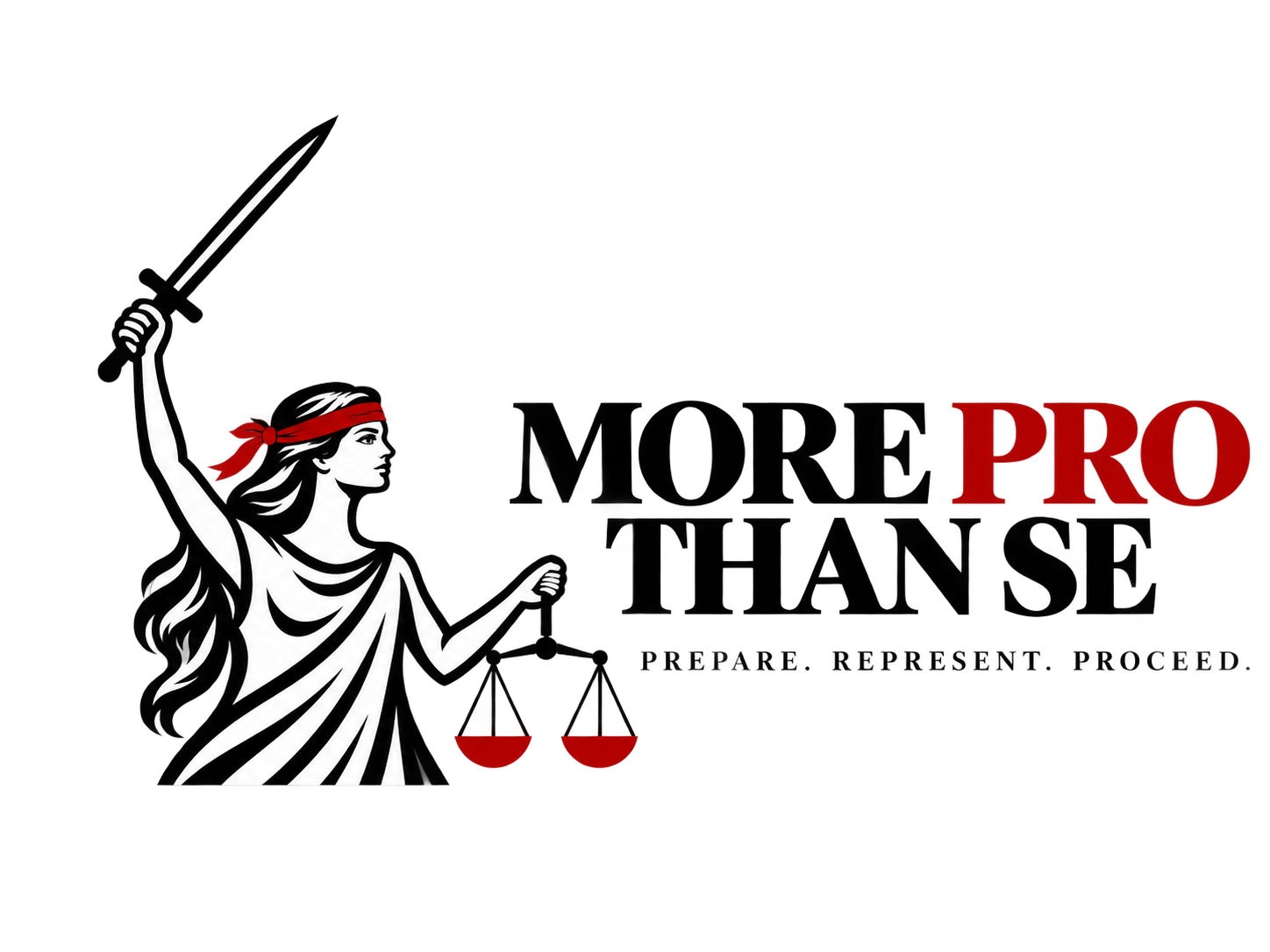 More PRO Than Se official Lady Justice logo